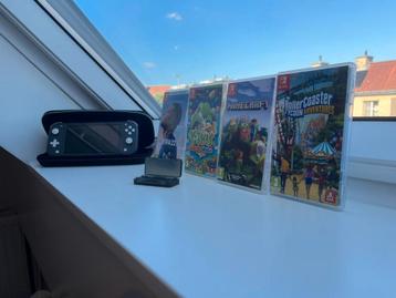 Nintendo Switch light met 4 spelletjes