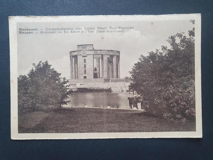 Nieuwpoort Nieuport Ijzergedenkteeken Koning Albert, Verzamelen, Postkaarten | België, Ongelopen, West-Vlaanderen, 1920 tot 1940