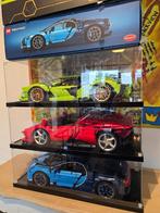 3 Lego Technic supercars -Ferrari Bugatti Lamborghini+ plexi, Complete set, Lego, Zo goed als nieuw, Ophalen