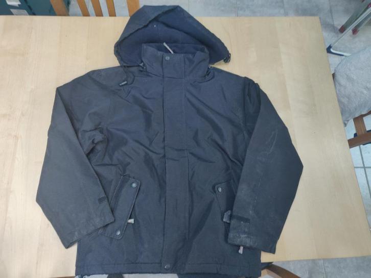 Zwarte jas Fideli-T maat 152, Kinderen en Baby's, Kinderkleding | Maat 152, Gebruikt, Jongen of Meisje, Jas, Ophalen of Verzenden