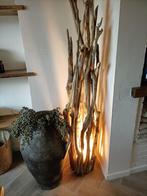 staande lamp, Huis en Inrichting, Lampen | Vloerlampen, Ophalen, 150 tot 200 cm, Hout, Landelijk