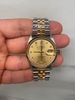 Rolex datejust 36 diamond dial 16233, Handtassen en Accessoires, Horloges | Heren, Ophalen, Zo goed als nieuw, Goud, Rolex