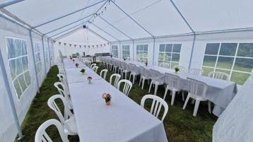Partytent van 5x10m te huur beschikbaar voor biedingen