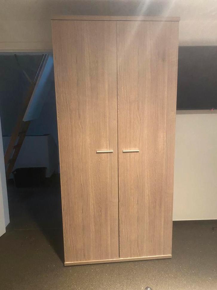 Kleerkast 2 deurs, Maison & Meubles, Armoires | Penderies & Garde-robes, Comme neuf, 200 cm ou plus, 50 à 100 cm, 50 à 75 cm, Avec porte(s)