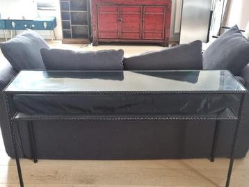 Console van metaal en gehard glas | Maison du Monde  beschikbaar voor biedingen
