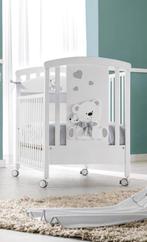lit progressif blanc made in Italy bois massif ourson blanc, Enlèvement, Comme neuf, Sommier à lattes