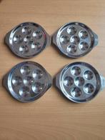 4  slakken escargot borden : 14 cm diameter, Huis en Inrichting, Keuken | Servies, Ophalen of Verzenden, Zo goed als nieuw