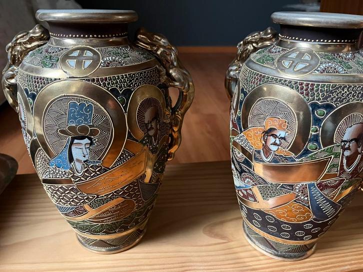 Oude Japanse vazen anno 1862- 1912, Antiek en Kunst, Antiek | Vazen, Ophalen of Verzenden