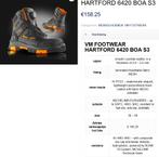 Hartford - Chaussures de sécurité Michelin taille 43 neuves, Enlèvement, Neuf