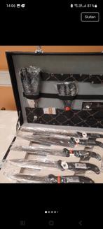 Messenset, messen en vorken., Enlèvement, Neuf, Inox ou Chrome, Ensemble de couverts