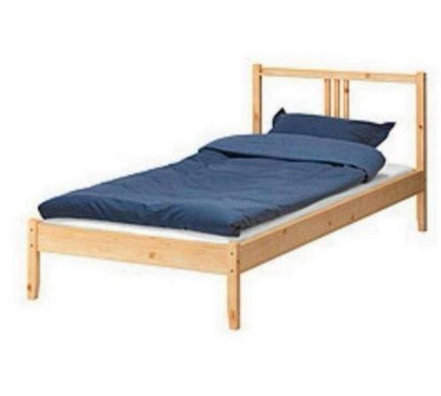 Bed in massief natuurlijk beukenhout 90 cm/ 200 cm nieuw, Kinderen en Baby's, Kinderkamer | Bedden, Zo goed als nieuw, Matras