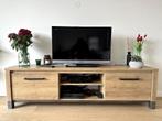 Eiken TV-meubel, Ophalen, 150 tot 200 cm, Zo goed als nieuw, Minder dan 100 cm