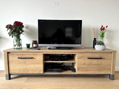 Eiken TV-meubel, Huis en Inrichting, Kasten |Televisiemeubels, Zo goed als nieuw, Minder dan 100 cm, 150 tot 200 cm, 25 tot 50 cm