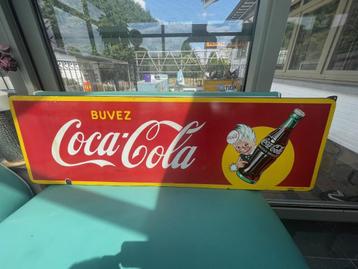 Plaque émaillée Coca-Cola 1959 beschikbaar voor biedingen