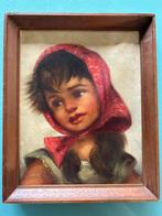 Touchant portrait à l'huile sur lin, Antiquités & Art, Enlèvement ou Envoi