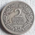 DUITSLAND: 2 REICHSMARK 1926 D KM 45, Postzegels en Munten, Ophalen of Verzenden, Duitsland, Losse munt, Zilver