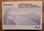 Manuel d'utilisation Honda PCX authentique, Motos, Envoi, Honda