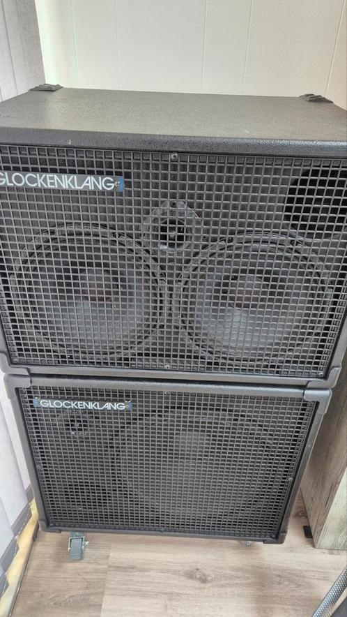 Glockenklang bass cabinet met 2 speaker cables., Muziek en Instrumenten, Versterkers | Bas en Gitaar, Zo goed als nieuw, Ophalen