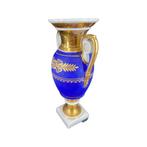 Vase Empire de Médicis Restauré - Peint en Bleu et Or, Enlèvement ou Envoi
