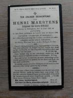 oud doodsprentje 1909 (Bellegem/Lauwe), Envoi
