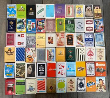 Lot 60 speelkaarten decks beschikbaar voor biedingen