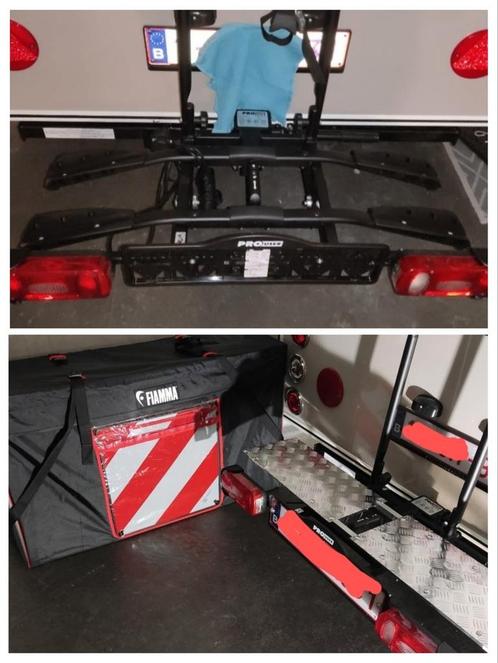 Fietsendrager ombouwbaar naar Fiamma bagagebox, Auto diversen, Fietsendragers, Nieuw, Trekhaakdrager, 2 fietsen, Elektrische fiets
