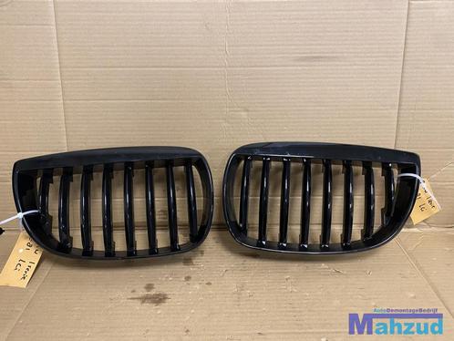 BMW 1 SERIE E81 E87 LCI Zwart grille nieren set 2007-2012, Auto-onderdelen, Overige Auto-onderdelen, BMW, Gebruikt, Ophalen of Verzenden