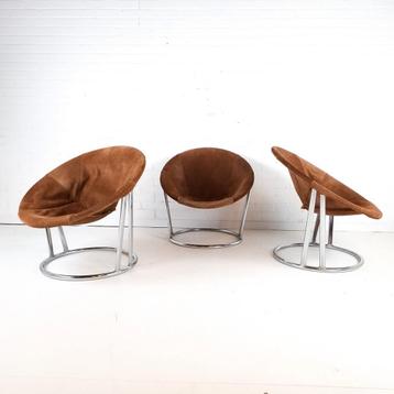 3x Vintage fauteuil Lusch & Co disponible aux enchères