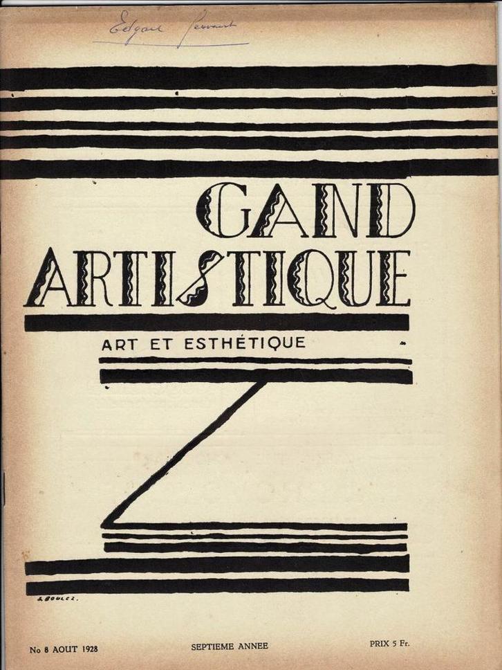 Gand Artistique No 7 Juin 1928: Edgar Gevaert, Boeken, Kunst en Cultuur | Beeldend, Gelezen, Ophalen of Verzenden