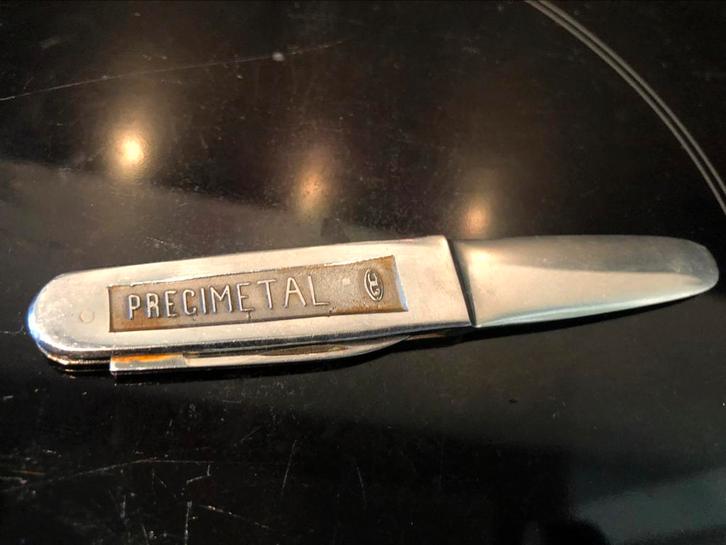 ouvre-lettre briefopener PRECIMETAL usines Gilson La Croyere, Antiek en Kunst, Curiosa en Brocante, Ophalen of Verzenden