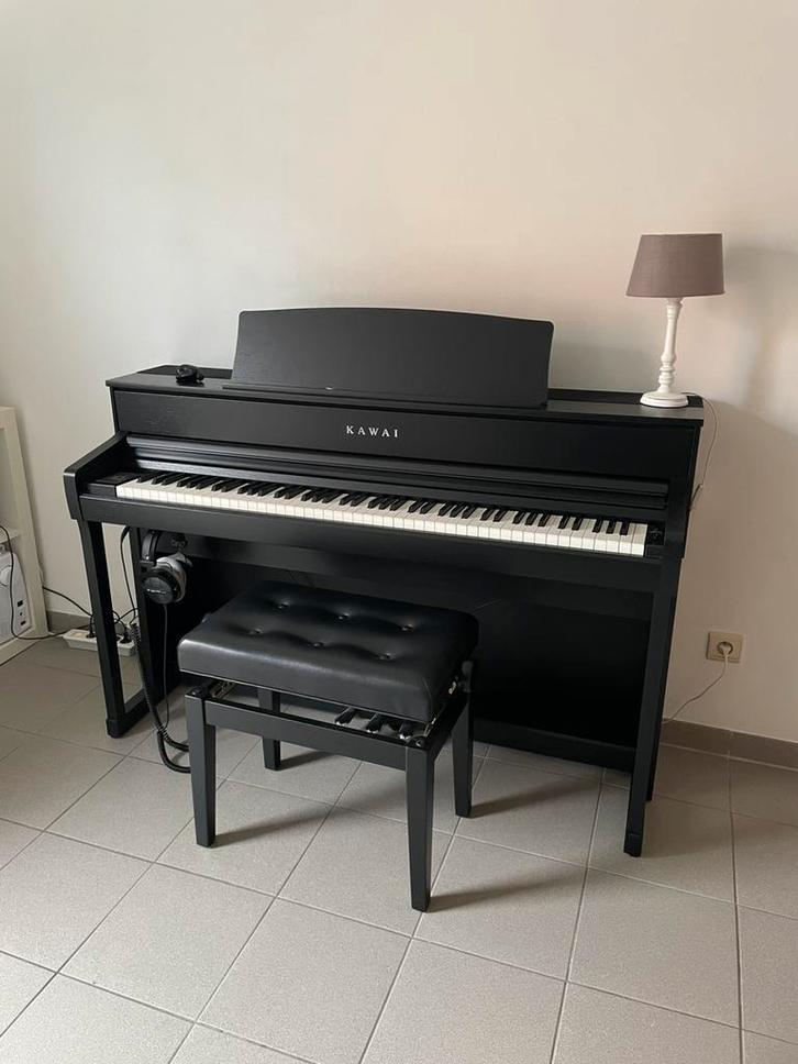 Piano Kawai CA701, Musique & Instruments, Pianos, Comme neuf, Piano, Noir, Digital, Enlèvement