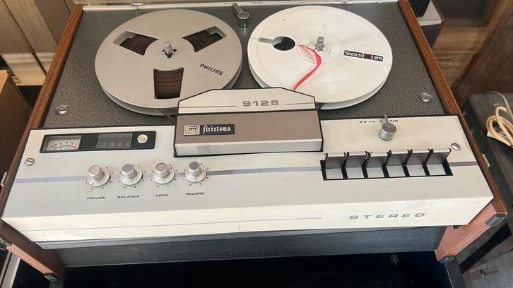 Bandrecorder 9128, Audio, Tv en Foto, Bandrecorder, Bandrecorder, Met stofkap, Met banden, Ophalen