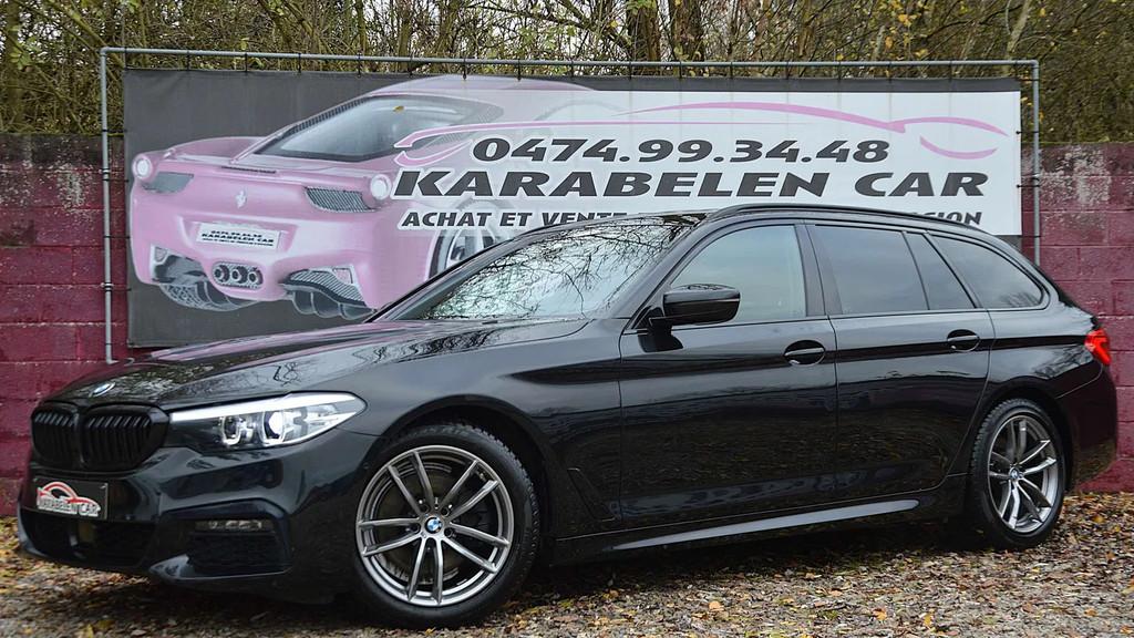 BMW 5 Serie 520 d Touring PACK M BOITE AUT NAV CAM CLIM 76.3, Euro 6, Entreprise, Alcantara, Noir