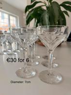 Vintage crystal glasses, Verzamelen, Ophalen, Zo goed als nieuw