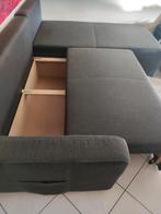 Salon de coin qui fait lit avec rangement avec une table, Maison & Meubles, Canapés | Sofas & Chaises Longues, Enlèvement