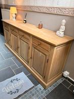 Magnifique dressoir en chêne naturel 200x50x85cm, Huis en Inrichting, Kasten | Dressoirs, Ophalen, Zo goed als nieuw, Eikenhout