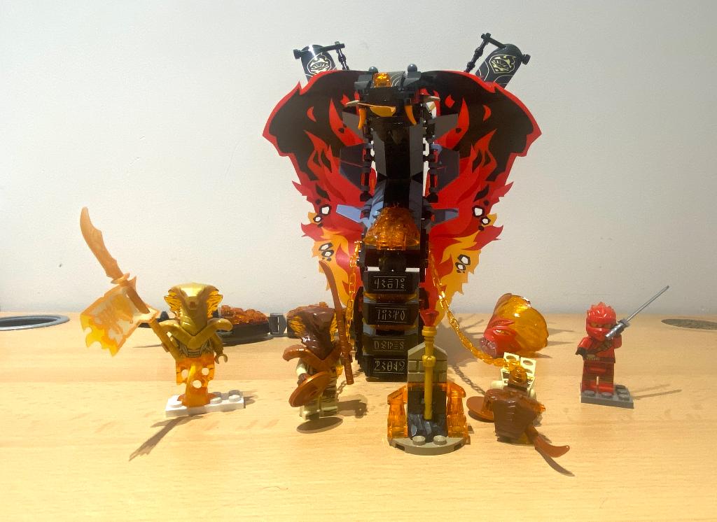 Lego Ninjago - 70674 - Vuurtand, Instructions incluses, Lego, Ensemble complet, Comme neuf