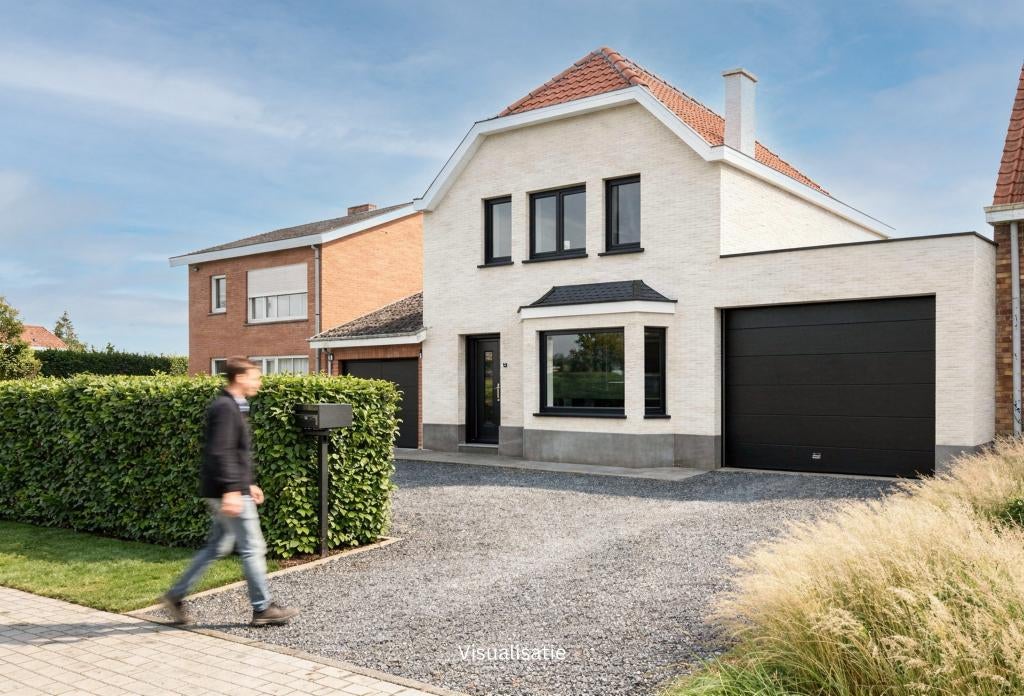 Maison à rénover avec jardin orienté sud sur 442 m², Immo, Maisons à vendre, Province de Flandre-Occidentale, 200 à 500 m², Maison de coin