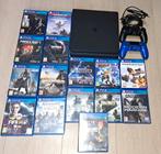 Sony Playstation 4 slim 1000 giga 2-controllers 19 gamekabel, Games en Spelcomputers, Ophalen, Met games, Met 2 controllers, Zo goed als nieuw