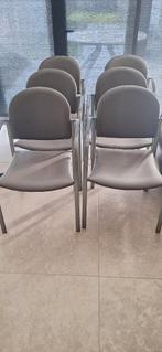 Keukenstoelen, Gris, Comme neuf, Synthétique, Enlèvement