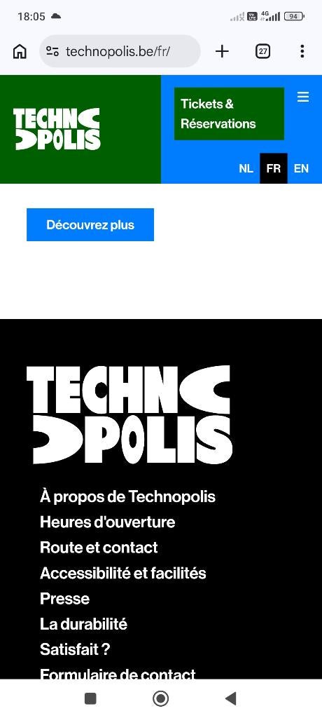 5 tickets Technopolis Mechelen, Drie personen of meer, Ticket of Toegangskaart