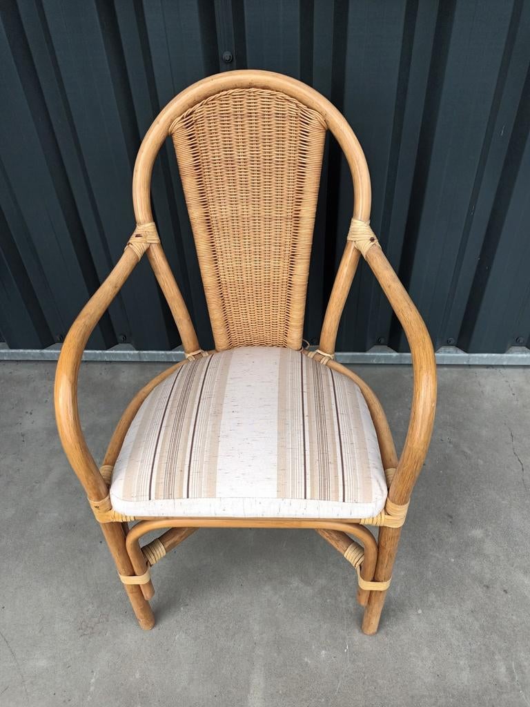 Rotan stoelen  6 stuks, Ophalen, Rotan