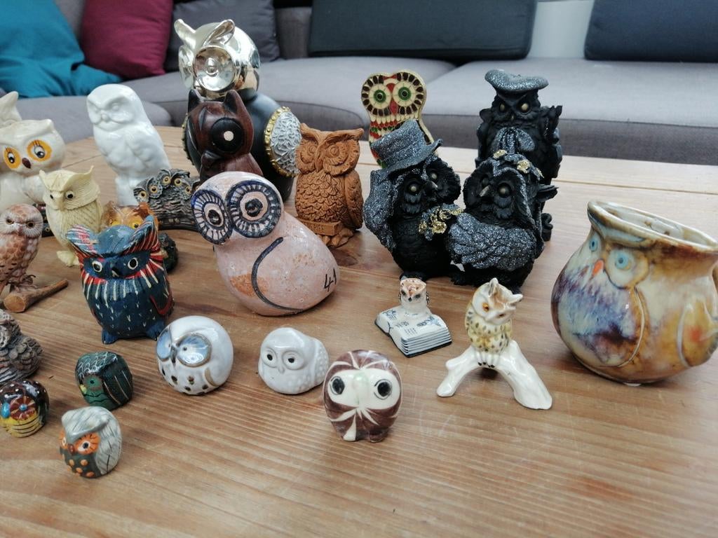 Verzameling uilen, Verzamelen, Ophalen