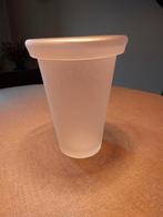 Glazen matte vaas, Ophalen, Zo goed als nieuw, Glas