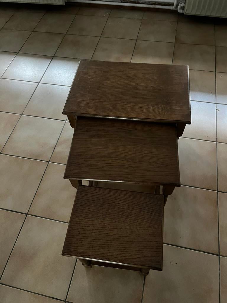 Table gigogne, Enlèvement, Utilisé, Rectangulaire, Bois