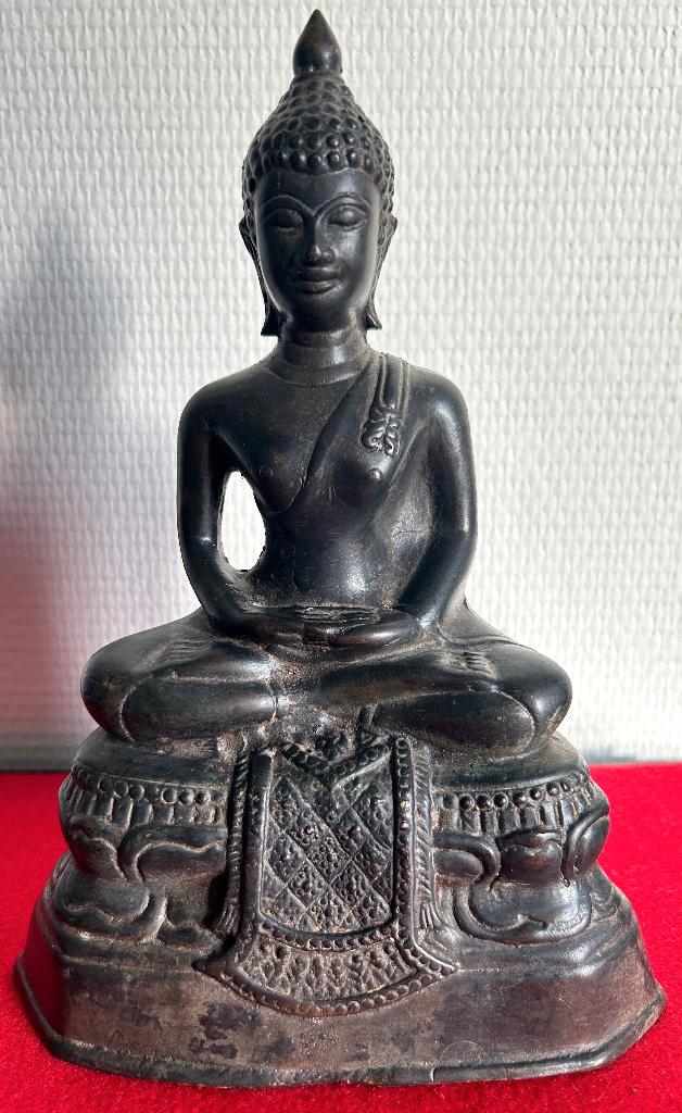 Bronzen Boeddha - Thailand - 1940, Antiek en Kunst, Kunst | Niet-Westerse kunst, Ophalen of Verzenden