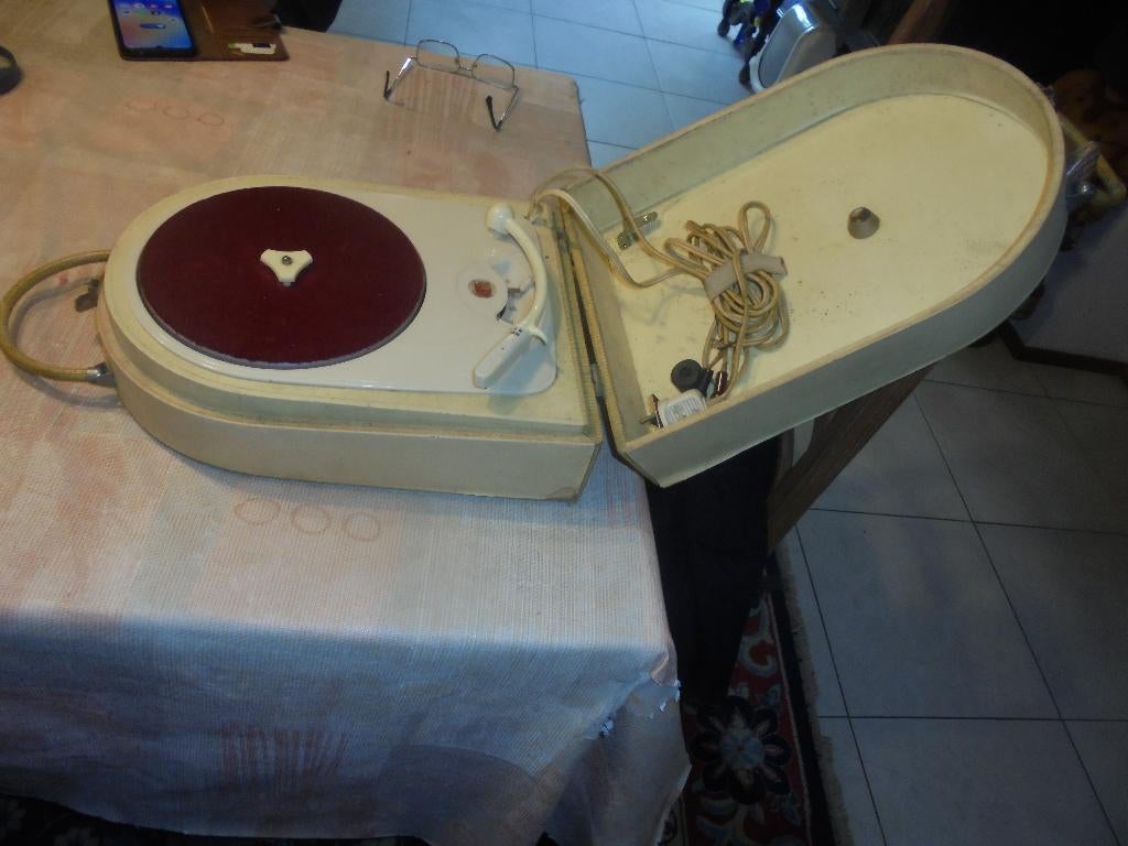 Philips draagbare vintage grammofoon 1959, Ophalen of Verzenden, Nieuw, Philips