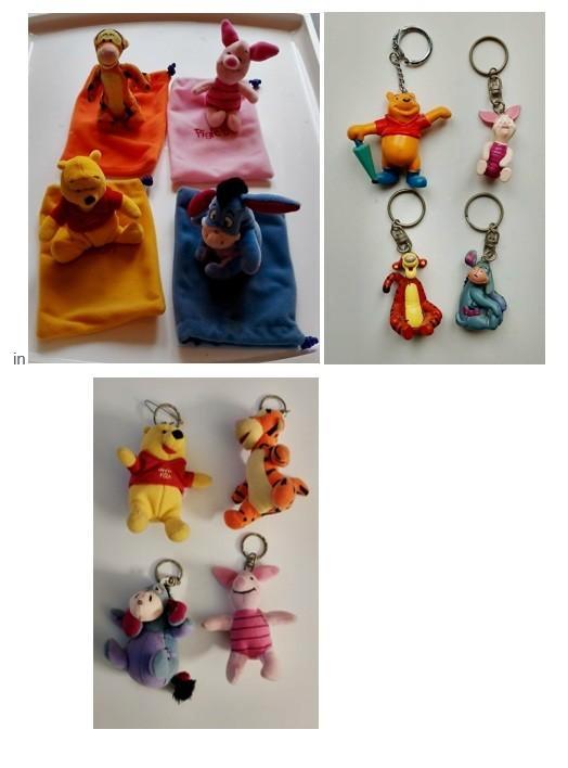 winnie de pooh en zijn vriendjes sleutelhangers, Verzamelen, Disney, Zo goed als nieuw, Ophalen of Verzenden