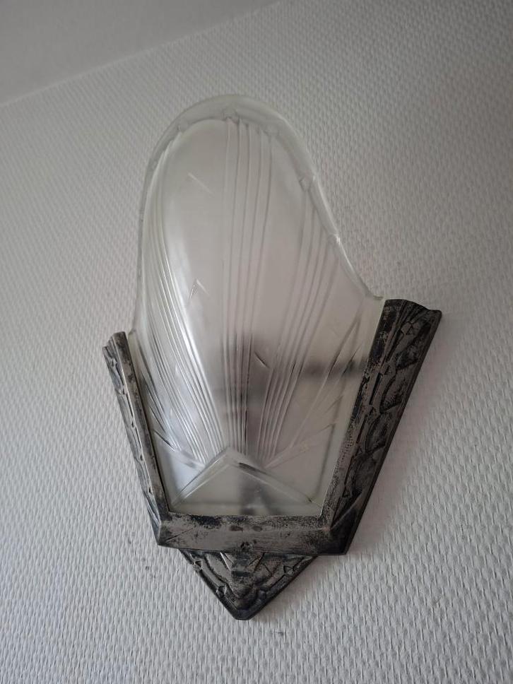 Art Deco wandlampen Verrerie des Hanots, 1930s, Antiek en Kunst, Antiek | Verlichting, Ophalen of Verzenden