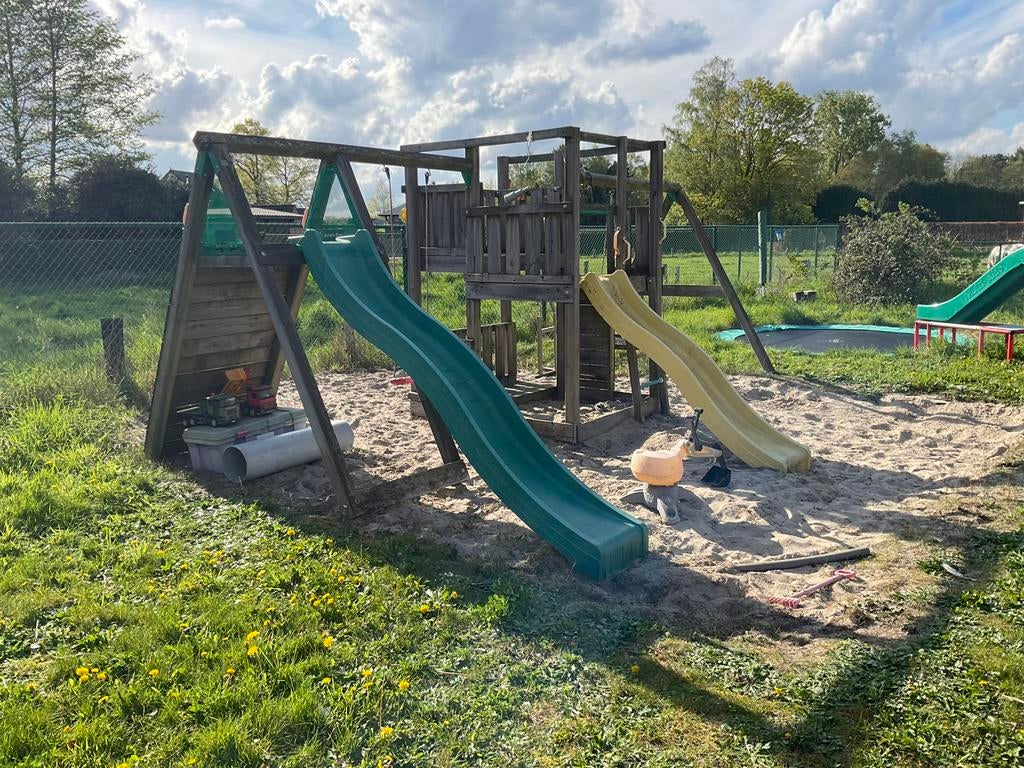 Gratis op te halen groot houten speeltuig, Ophalen, Gebruikt